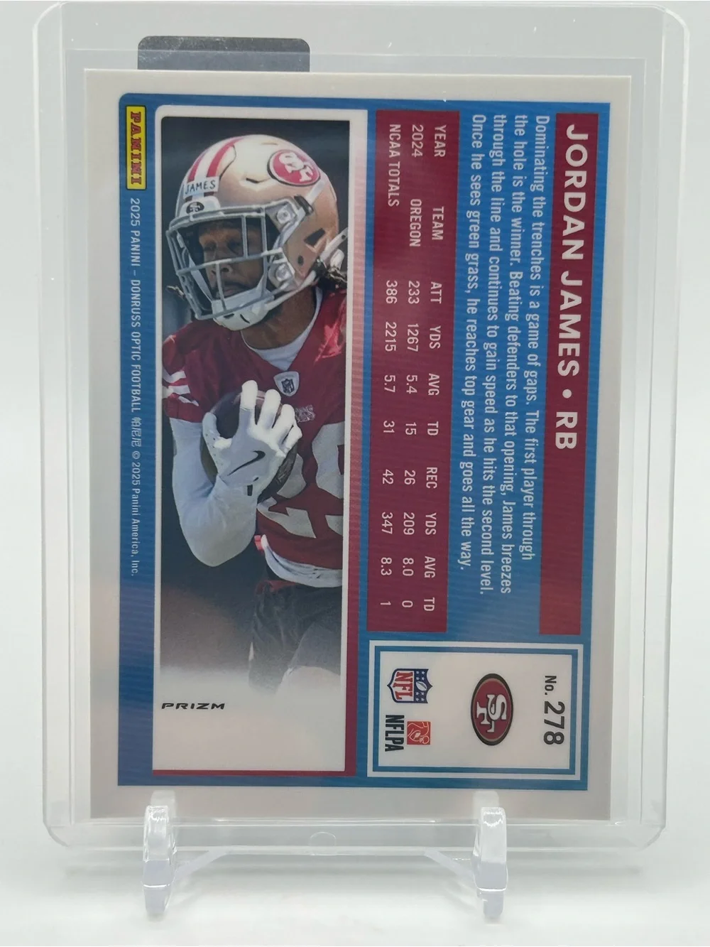 Jordan James Rated Rookie Football Card 🏈